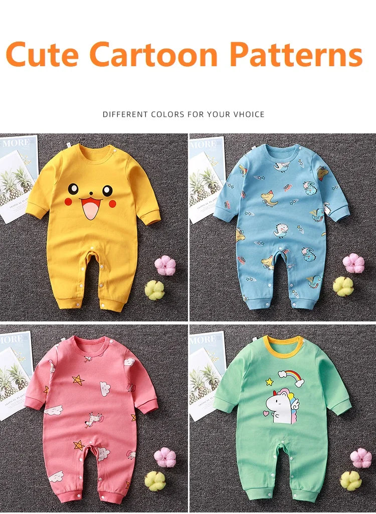 kids Jumpsuit Baby clothes Rompers Newborn Bodysuit Baby Clothing Boy Girl items Cotton Toddler Sleepwear One Piece Outfit