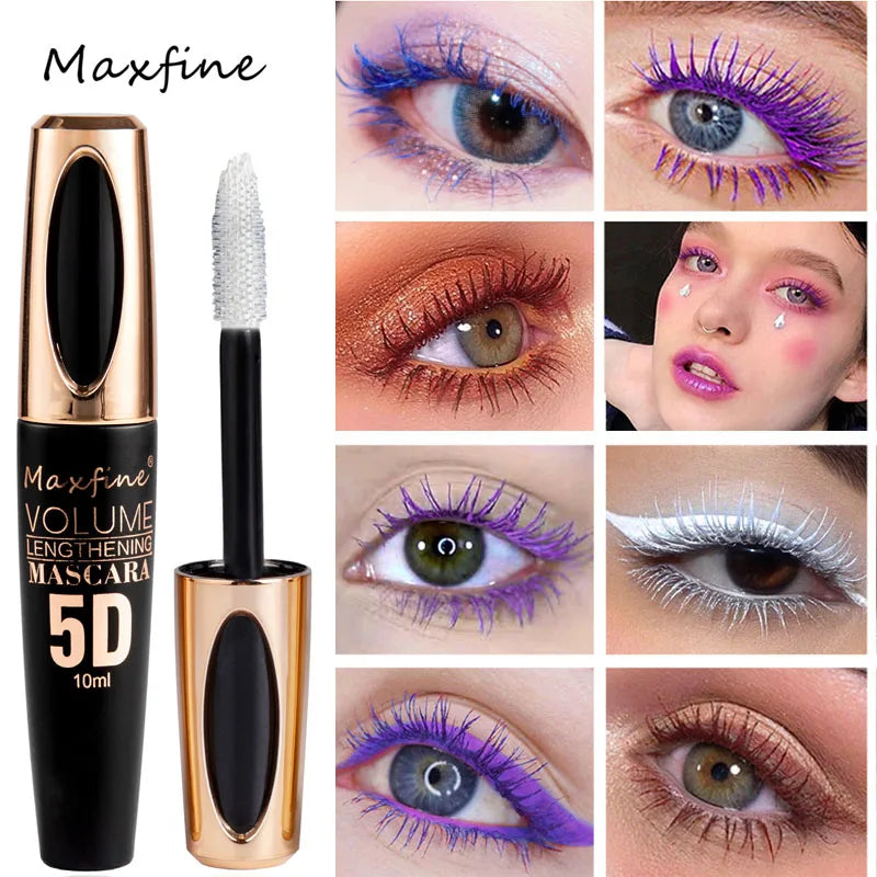 5D Silk Mascara with Big Eyes Strong and Lasting Black Waterproof and Non-caking