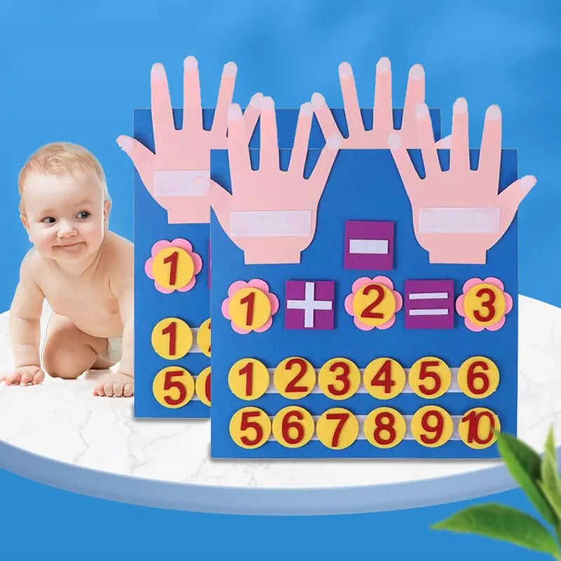 1Pcs Children Kids Busy Board Early Education Enlightenment Cognitive Mathematics Felt Board