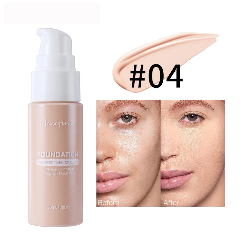 Liquid Foundation-Waterproof & Sweat-Resistant Concealer for Professional Makeup