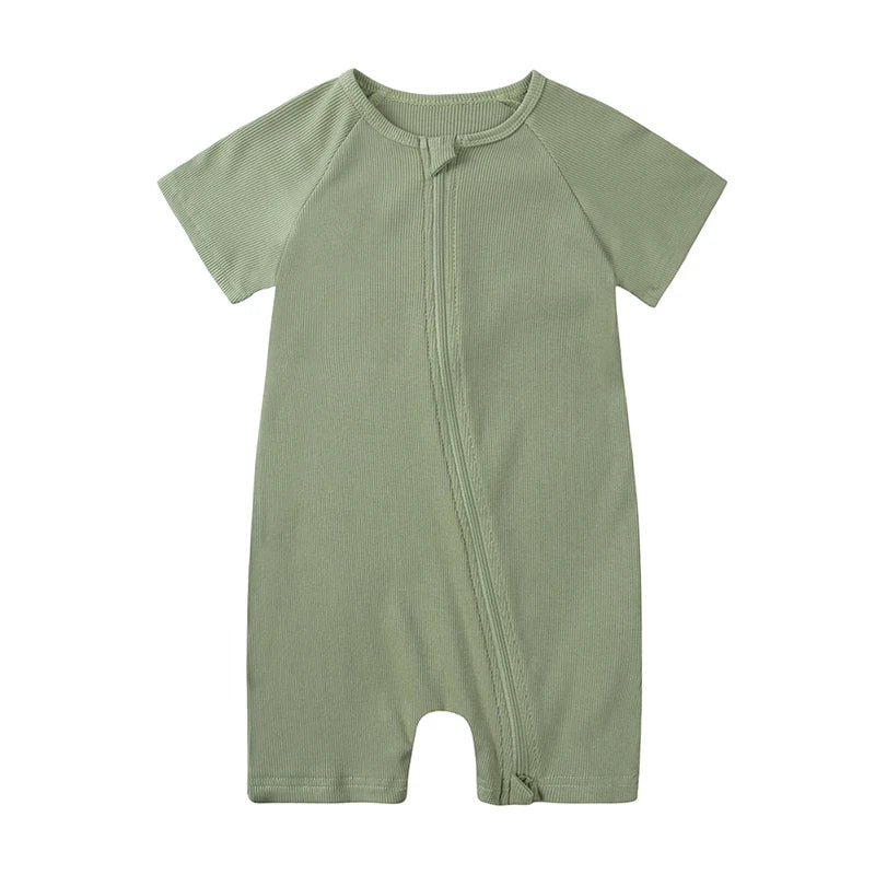 2025 Spring Newborn Baby Boy Romper Thicken Bamboo Infant Clothes Long Sleeve Ribbed Bodysuit Kid Girl Jumpsuit Sleeper Pajamas