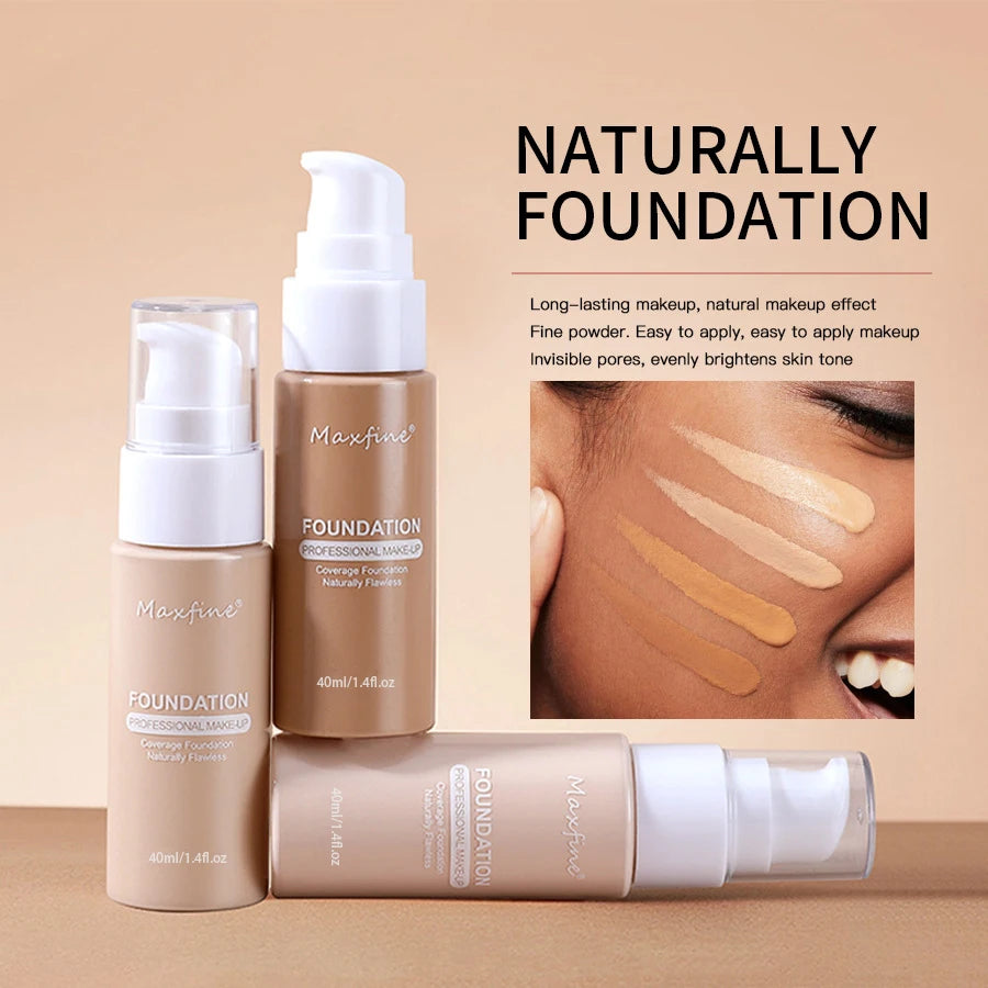 Liquid Foundation-Waterproof & Sweat-Resistant Concealer for Professional Makeup