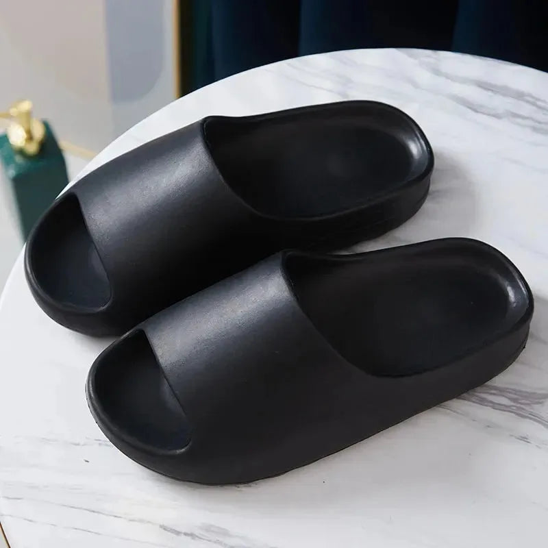 Big Size EVA Soft Thick Soled Slippers Women's Summer Fashion Wear Slippers Home Shower Sandals Men's Beach Shoes Flip flops