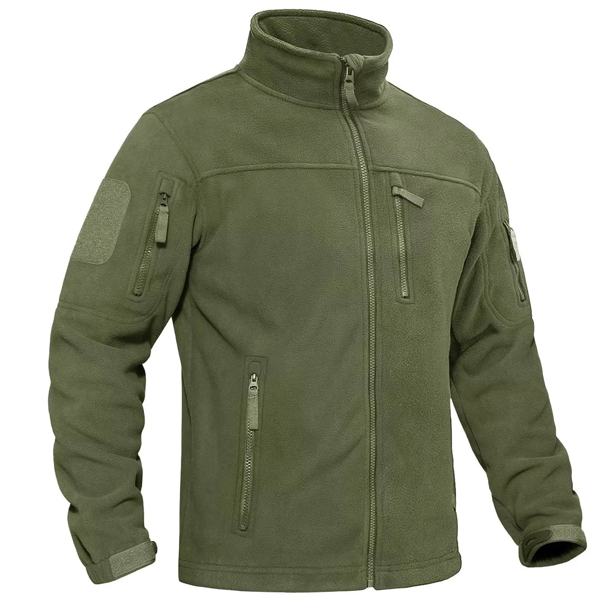 TACVASEN Men's Fleece Jacket -Warm Windproof Zip-Up Coat with Multiple Pockets