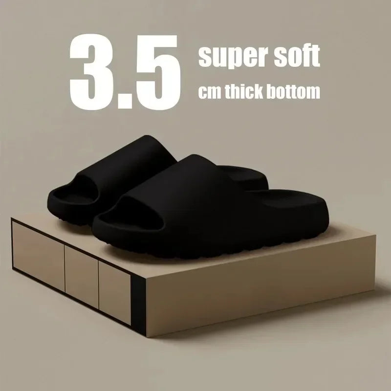 Unisex House Shoes Non-Slip thick Soft Platform Slide Sandals for Women Men Indoor Outdoor Shower Bathroom Slipper for Adult