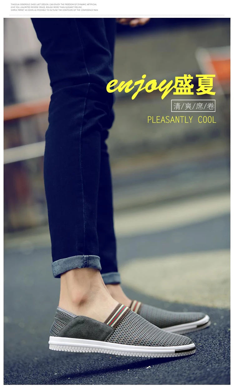 2023 Summer New  Men's   Fashion Trend Breathable Comfortable Lightweight Casual Flat Shoes