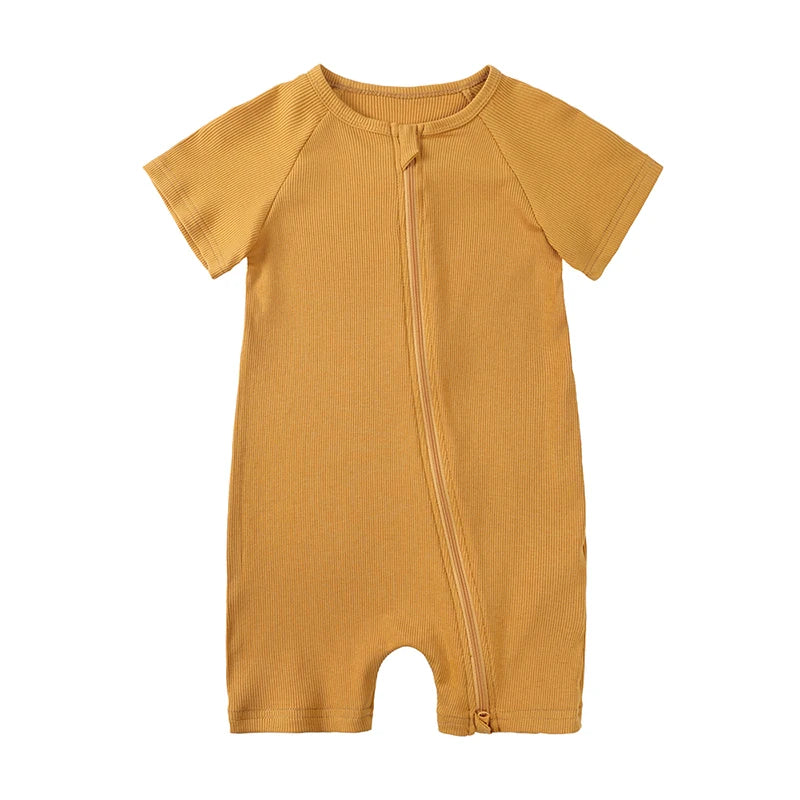 2025 Spring Newborn Baby Boy Romper Thicken Bamboo Infant Clothes Long Sleeve Ribbed Bodysuit Kid Girl Jumpsuit Sleeper Pajamas