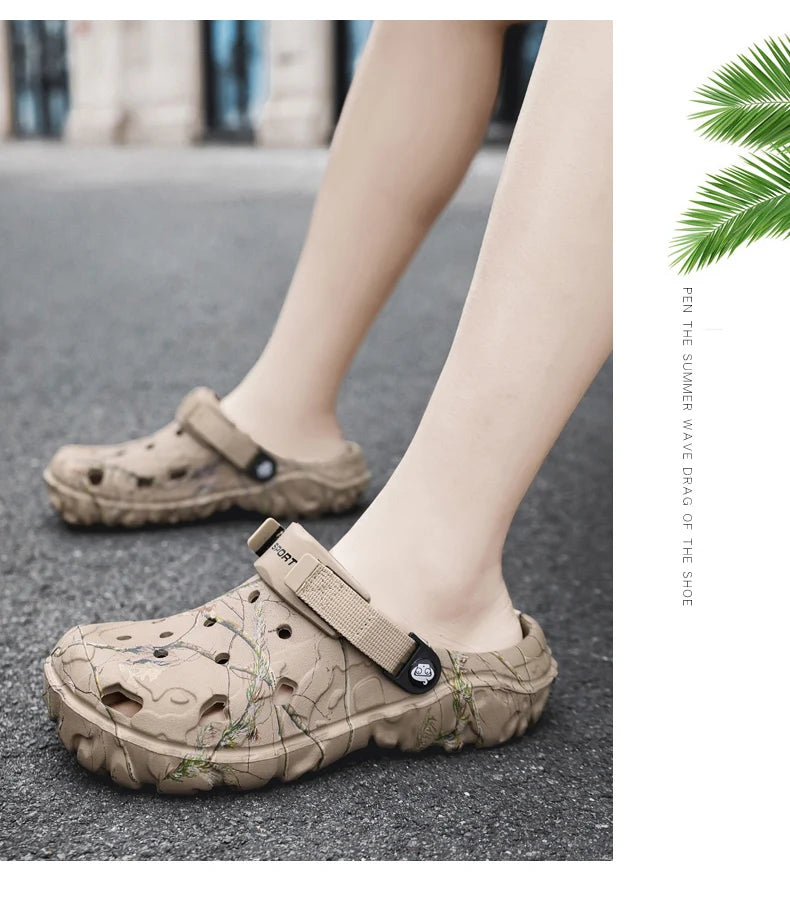 2024 Summer Men's Sandals New Home Garden Shoes Comfortable and Lightweight Men Slippers Non-Slip Soft Bottom Flip Flop Sandals