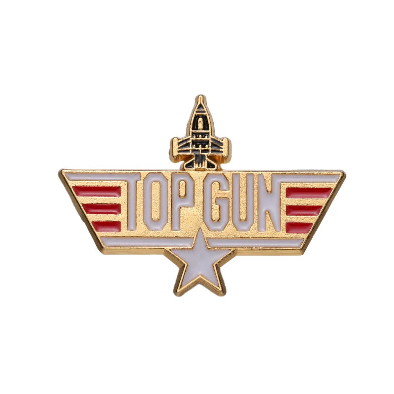 Top Gun Maverick Enamel Pins Custom Military Battleships Navy Logo Brooch Lapel Badges Jewelry Gift For Military Enthusiasts