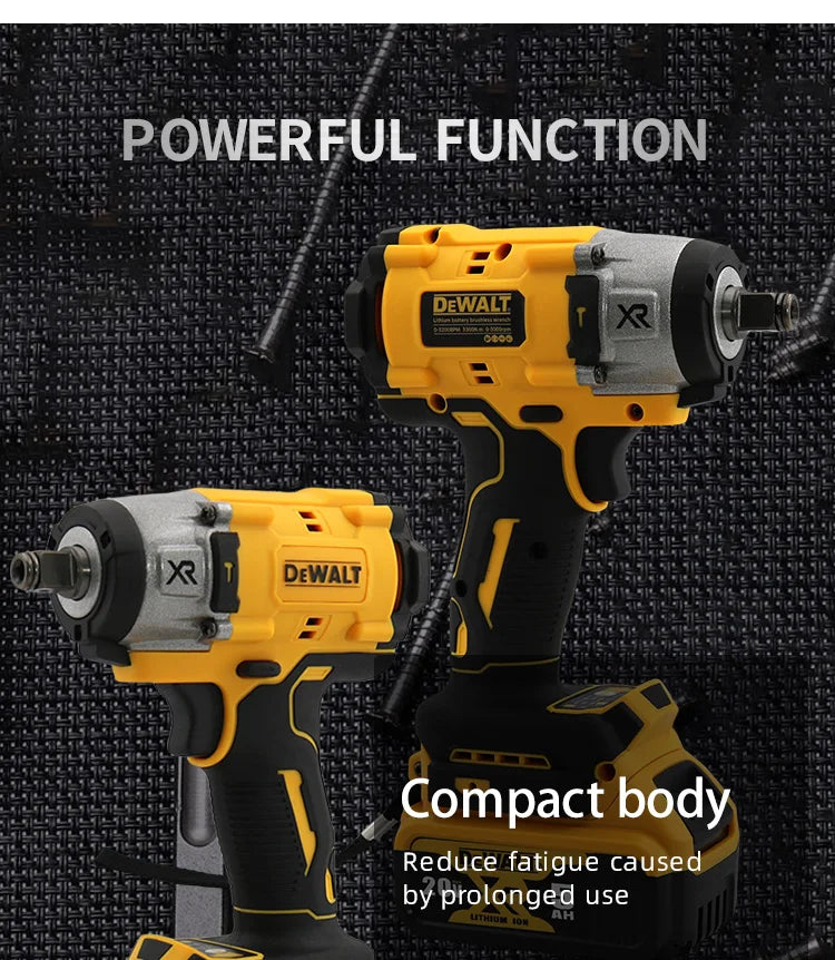 Dewalt 20V Brushless Impact Wrench: 3000RPM Cordless  for Car & Truck Repairs