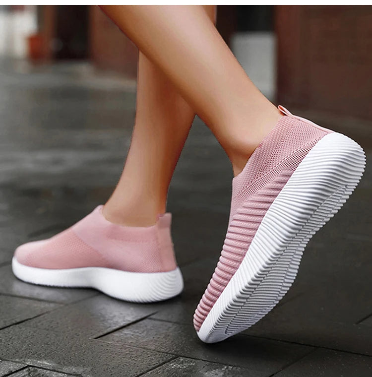 2024 New Fashion Sneakers For Women Casual Shoes Comfortable Soft Sneakers Women Slip On Sock Shoes For Women Ladies Flat Shoes