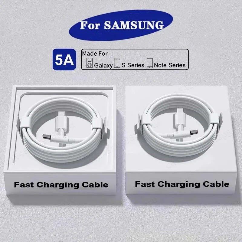 2PCS PD 45W USB C Cable For Samsung Galaxy S20 S21 S22 S23 Ultra Note 10 5G 20