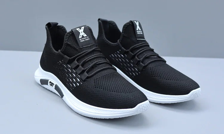 Spring White Casual Shoes Breathable Non-slip Walking Sneakers Men Shoes Outdoor 2025 Comfortable Fashion Lace Up Running Shoes