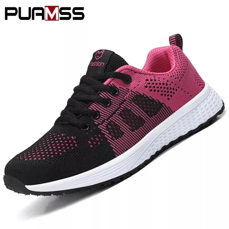 2024 Women Sport Shoes Fashion Platform Sneakers Ladies Spring Winter Flats Running Shoes for Woman