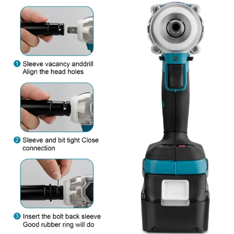 Makita DTW600 Brushless Electric Screwdriver: Rechargeable Drill for 18V