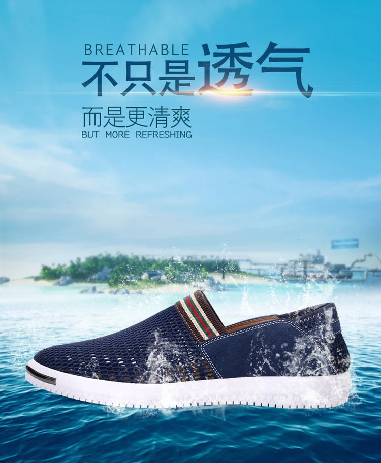 2023 Summer New  Men's   Fashion Trend Breathable Comfortable Lightweight Casual Flat Shoes