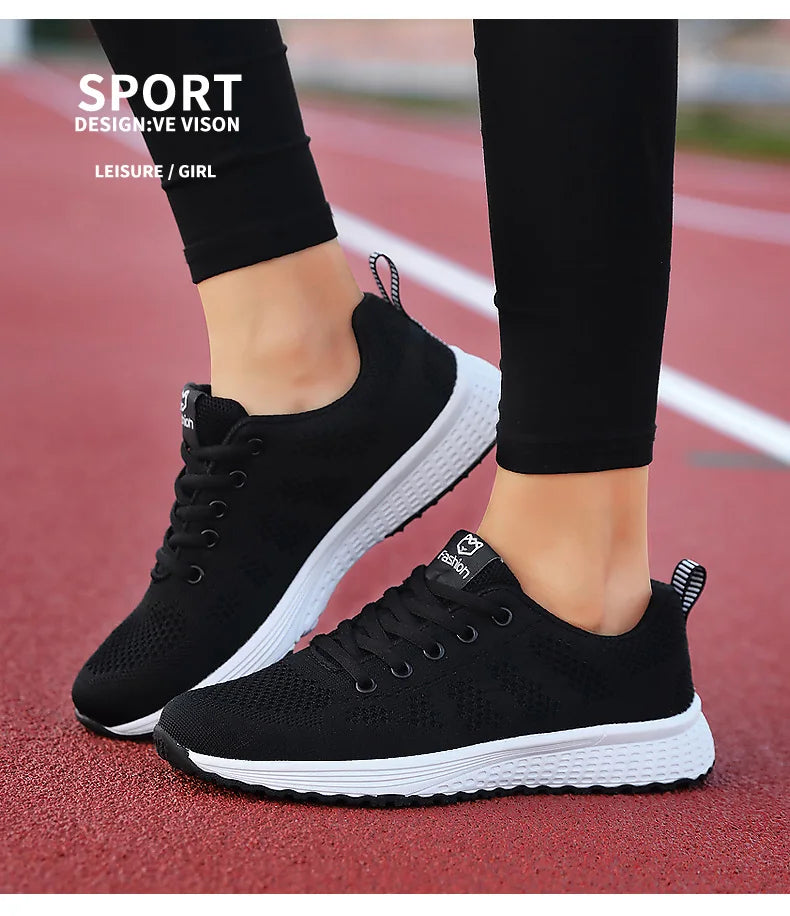 2024 Women Sport Shoes Fashion Platform Sneakers Ladies Spring Winter Flats Running Shoes for Woman