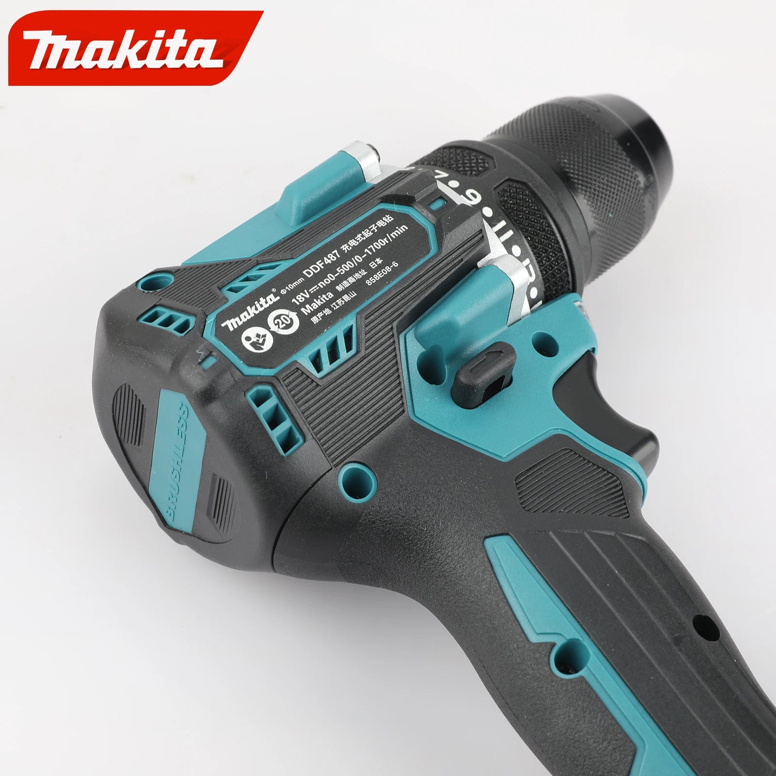 Makita DDF487-10 18V Cordless Driver Drill,Brushless,Power Tool for