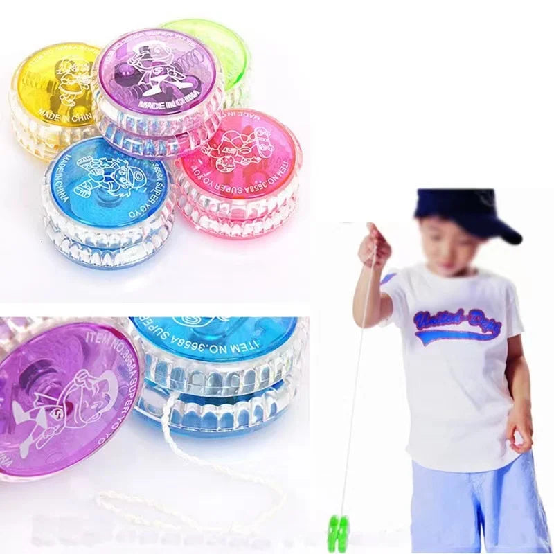 3Pcs Luminous Yo-yo Ball Pull Line for Kids Light Up the Fun Child's Playtime Children's Toys Random Color