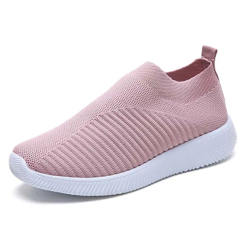 2024 New Fashion Sneakers For Women Casual Shoes Comfortable Soft Sneakers Women Slip On Sock Shoes For Women Ladies Flat Shoes