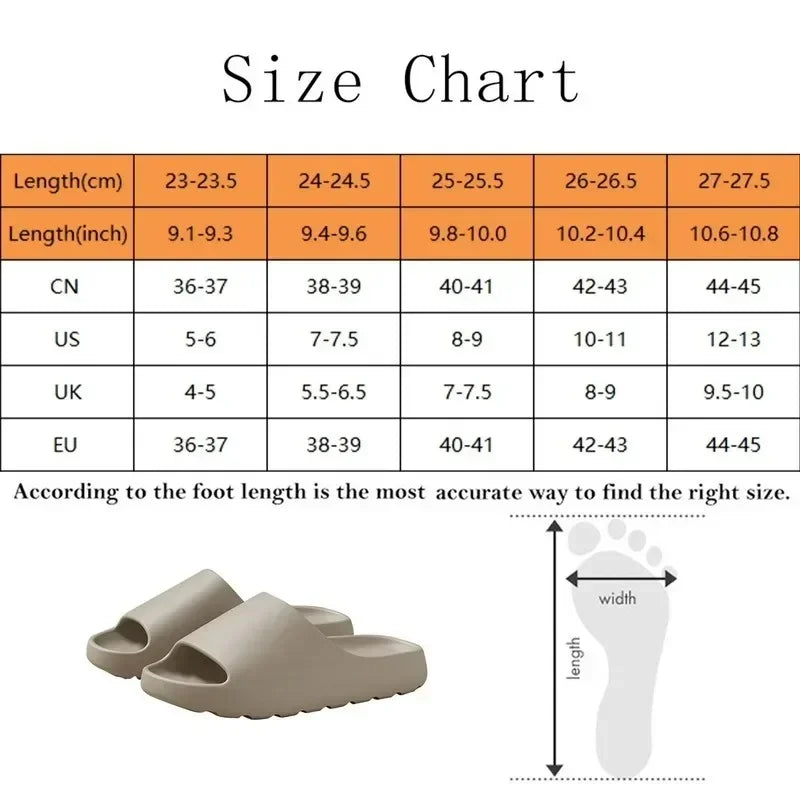 Unisex House Shoes Non-Slip thick Soft Platform Slide Sandals for Women Men Indoor Outdoor Shower Bathroom Slipper for Adult