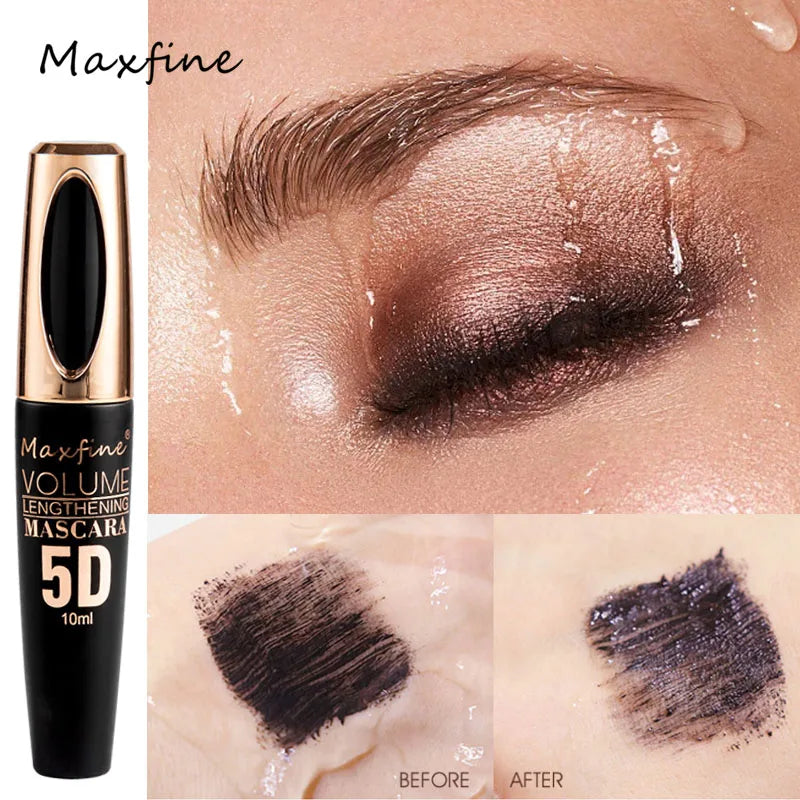 5D Silk Mascara with Big Eyes Strong and Lasting Black Waterproof and Non-caking