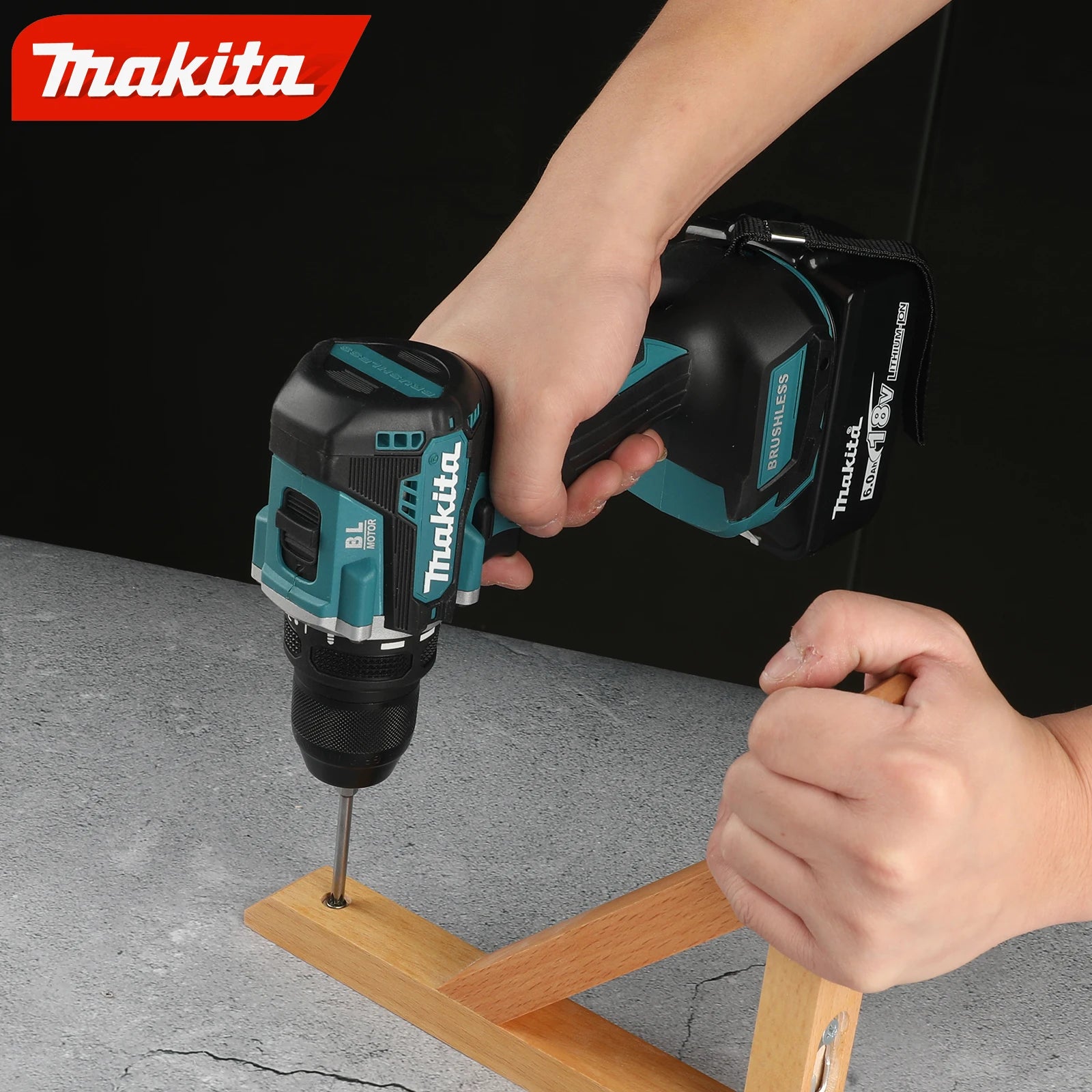 Makita DDF487-10 18V Cordless Driver Drill,Brushless,Power Tool for