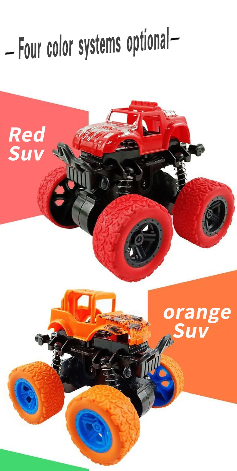 Inertial Off-Road Vehicle Toy Super Fall Resistant Climbing Car Model Car Children's Four-Wheel Drive Toy 360 Degree Rotation