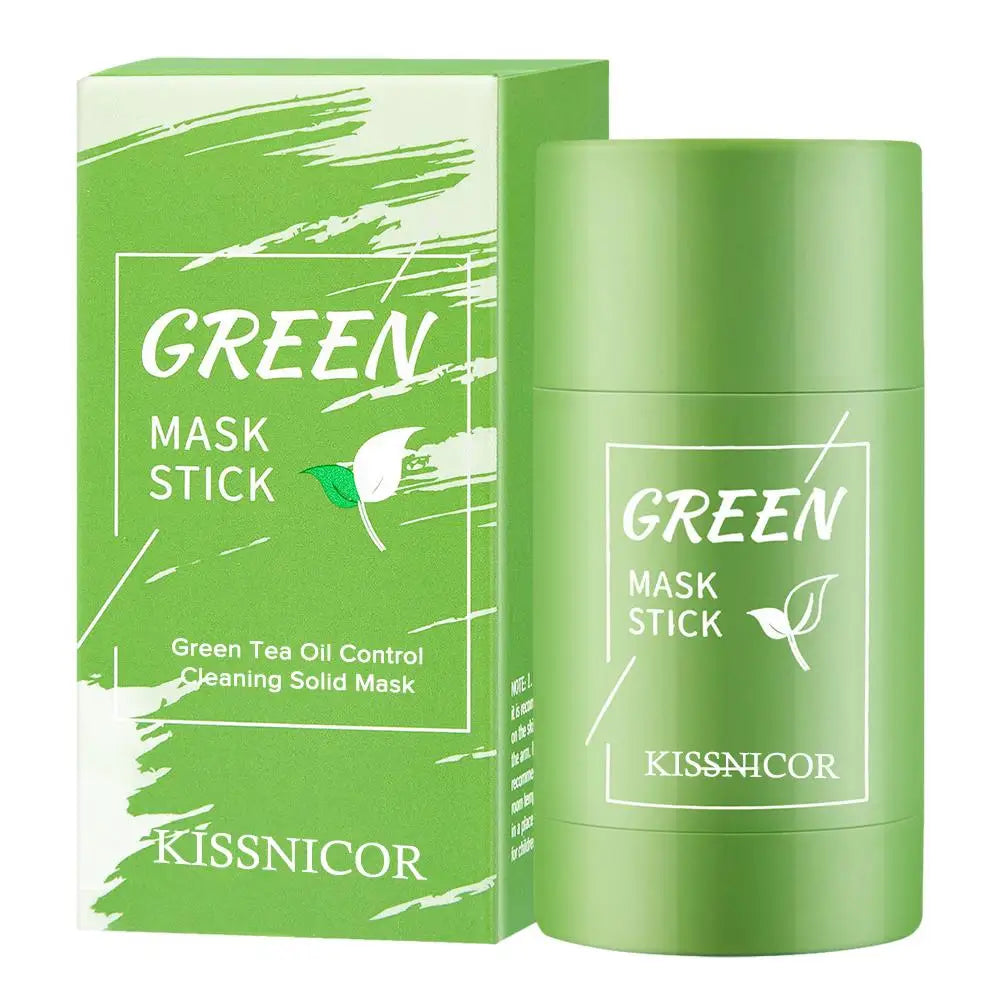 Face Clean Mask Green Tea Cleansing Stick Mask Shrink pores Deep Blackhead