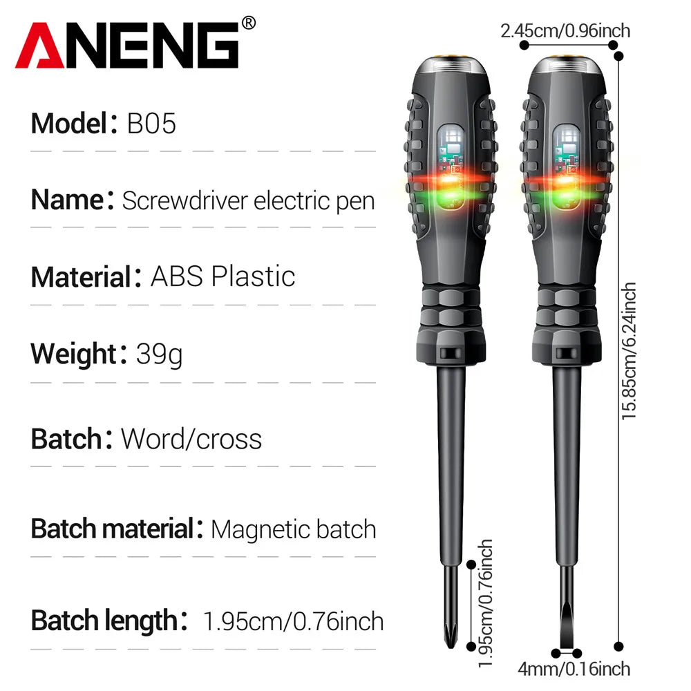 ANENG B05 Word/cross Screwdrivers Neon Bulb Indicator Meter Electric