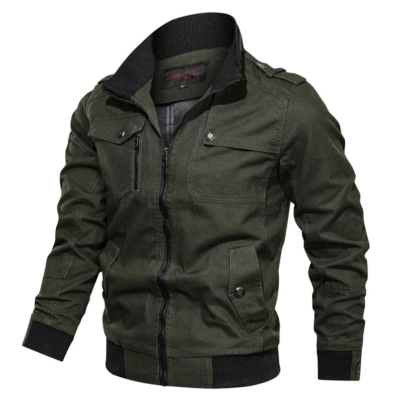 2023 New Spring Autumn Brand Fashion Men's Jacket Casual Jacket Outdoor Sports Jacket Spring and Autumn Military Motorcycle Coat