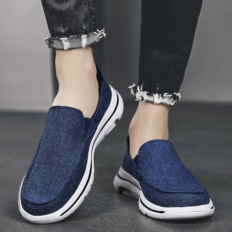 Men's Canvas Shoes Outdoor Casual Denim Vulcanize Shoes Fashion Luxury Style Designer Breathable Men Sneakers Loafers