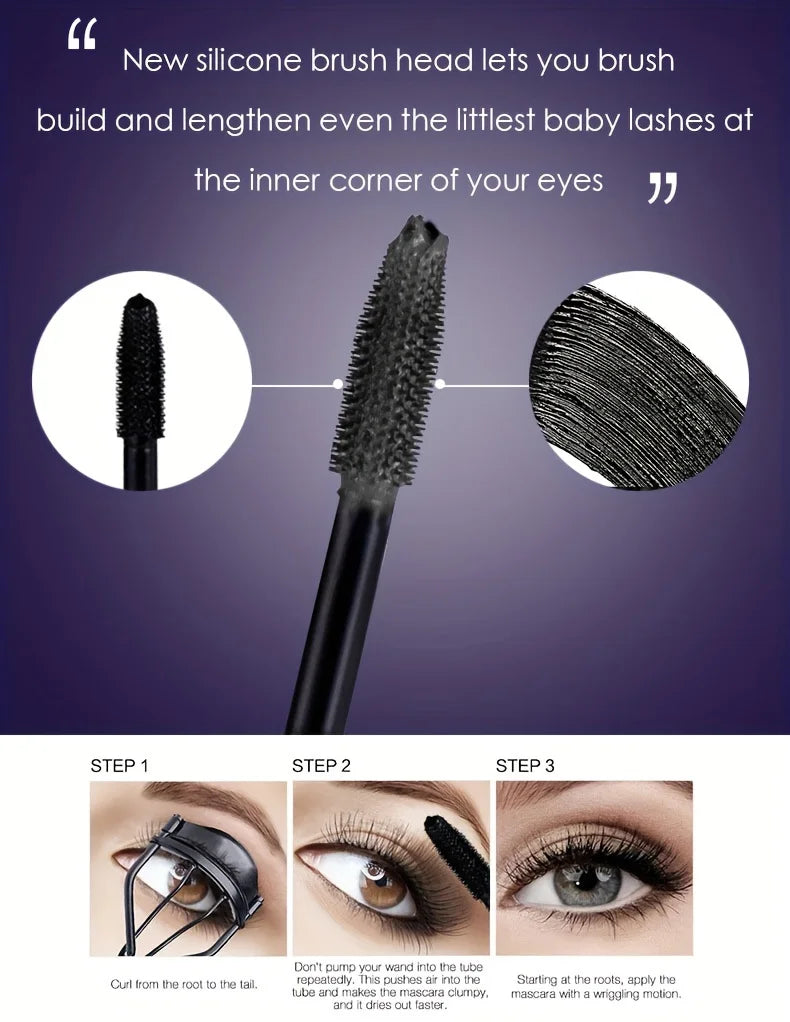 5D Extreme Volume Lash Mascara,Waterproof And Long-Lasting,Natural Thickening And Curling Eyelash Extension