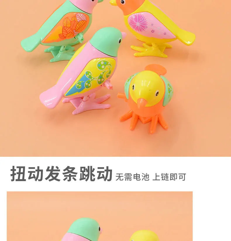 New Clockwork Toy Children's Cartoon Winding Creative Jumping Little Magpie Bird Puzzle Small Animal Baby Gift