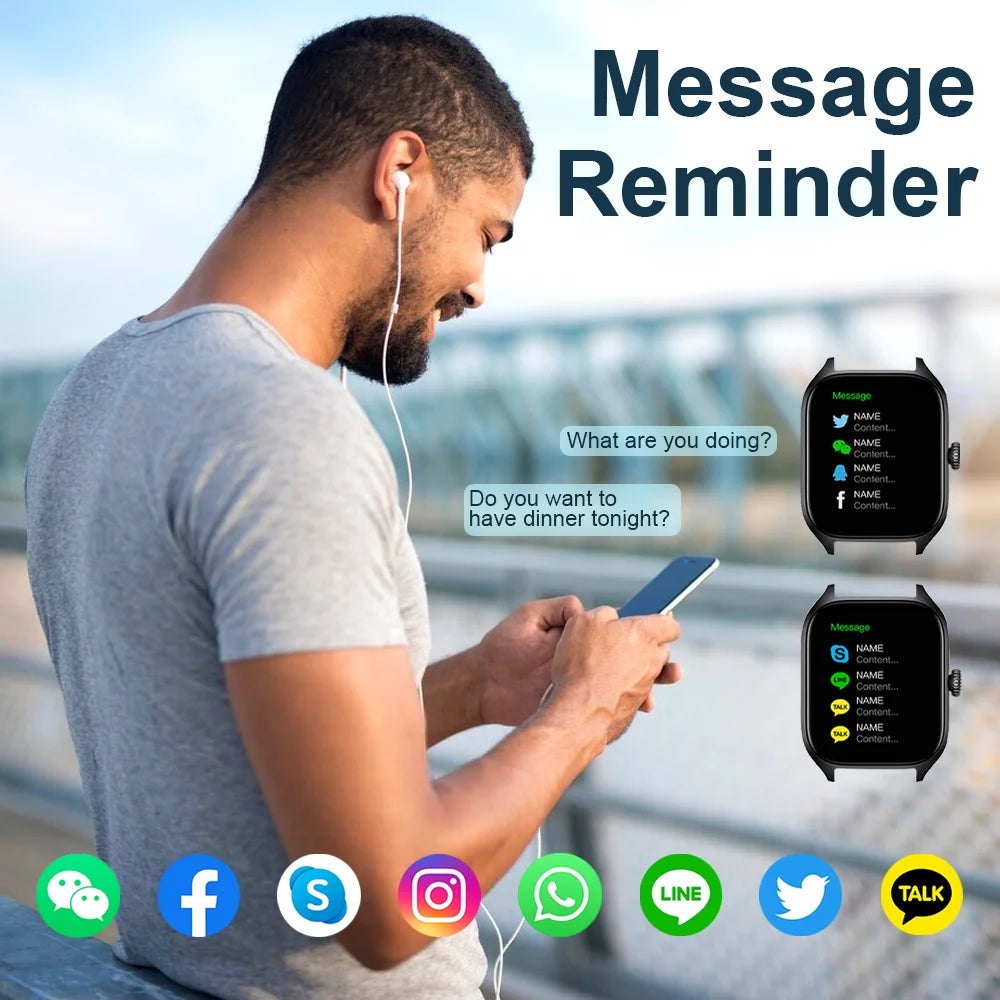 Smartwatch with Call Dialing, Calorie Tracking, Heart Rate & Oxygen Monitor