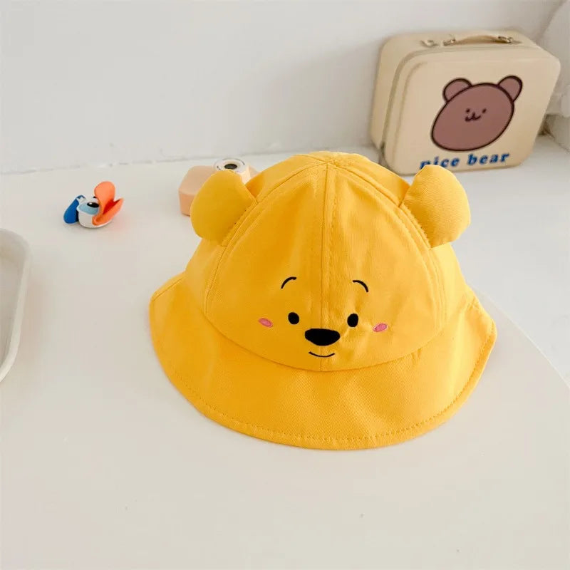 Disney Cartoon Pooh Bear Bodysuits Treasure Bag Fart Clothes Cotton Soft Summer Baby Clothes Newborn Photography Romper K5652