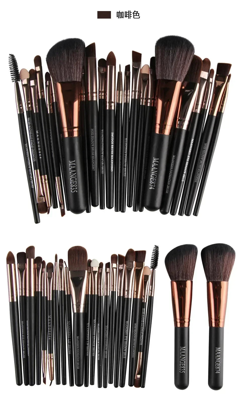 Professional Makeup Brush Tools Set - 3/13/22pcs for Eyeshadow & Eyeliner