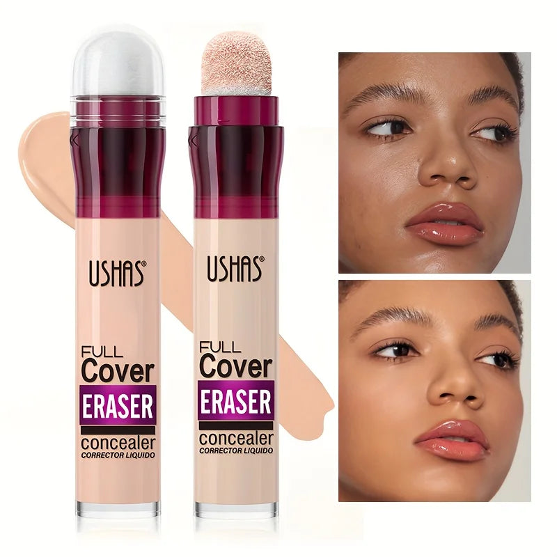 New Sponge Head Concealer - Long Lasting Liquid Foundation for Dark Circles & Acne