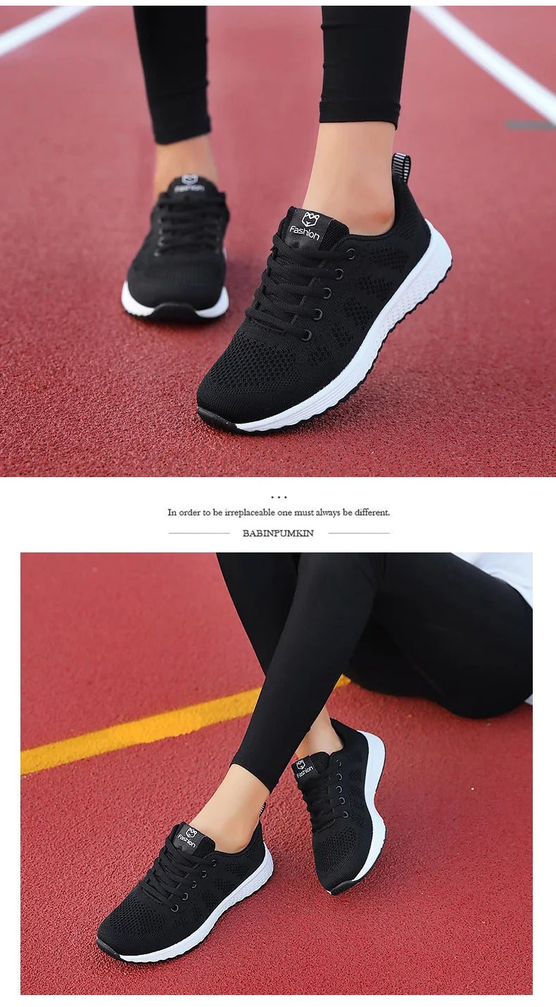 2024 Women Sport Shoes Fashion Platform Sneakers Ladies Spring Winter Flats Running Shoes for Woman