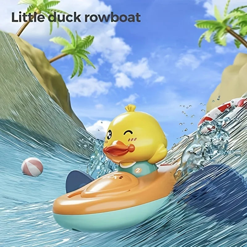 1 Pc Little Yellow Duck Kayak Toy Swimming Pool Bathroom Toy 1 Pc Little Yellow Duck Kayak Toy Swimming Pool Bathroom Toy