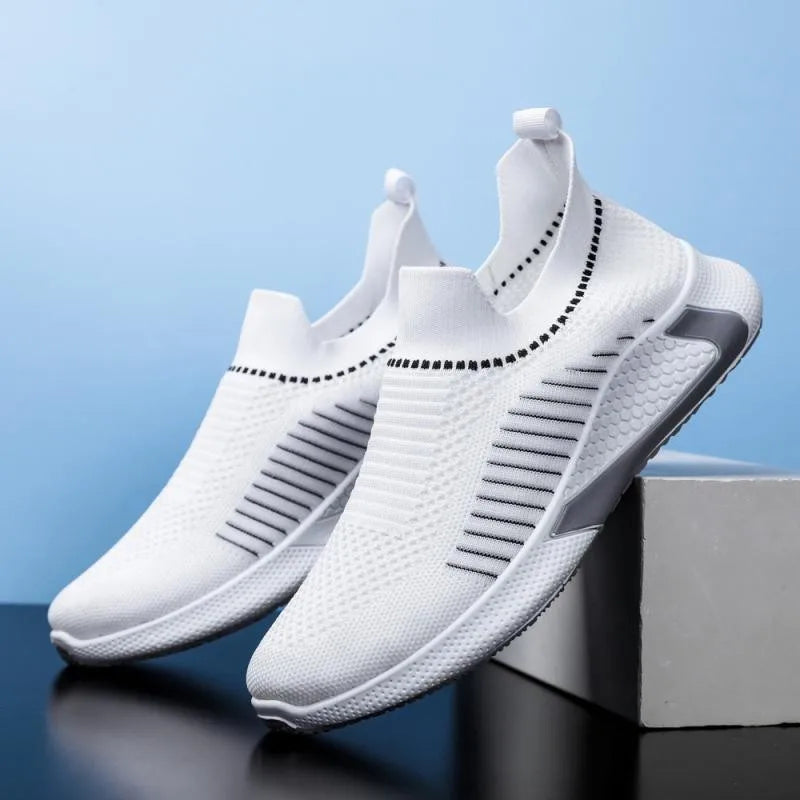 Spring White Casual Shoes Breathable Non-slip Walking Sneakers Men Shoes Outdoor 2025 Comfortable Fashion Lace Up Running Shoes