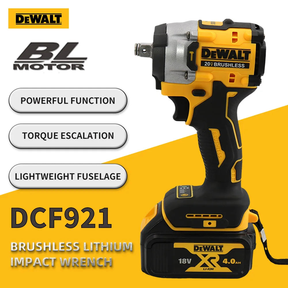 DEWALT DCF921 20V Cordless Impact Wrench –Rechargeable,Variable Speed,Handheld