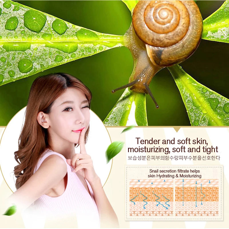 Skincare Snail Cream Collagen Cream Anti Aging Whiten Skin Face Cream Fade Dark Eye Circles Remove Eye Bags Eye Serum