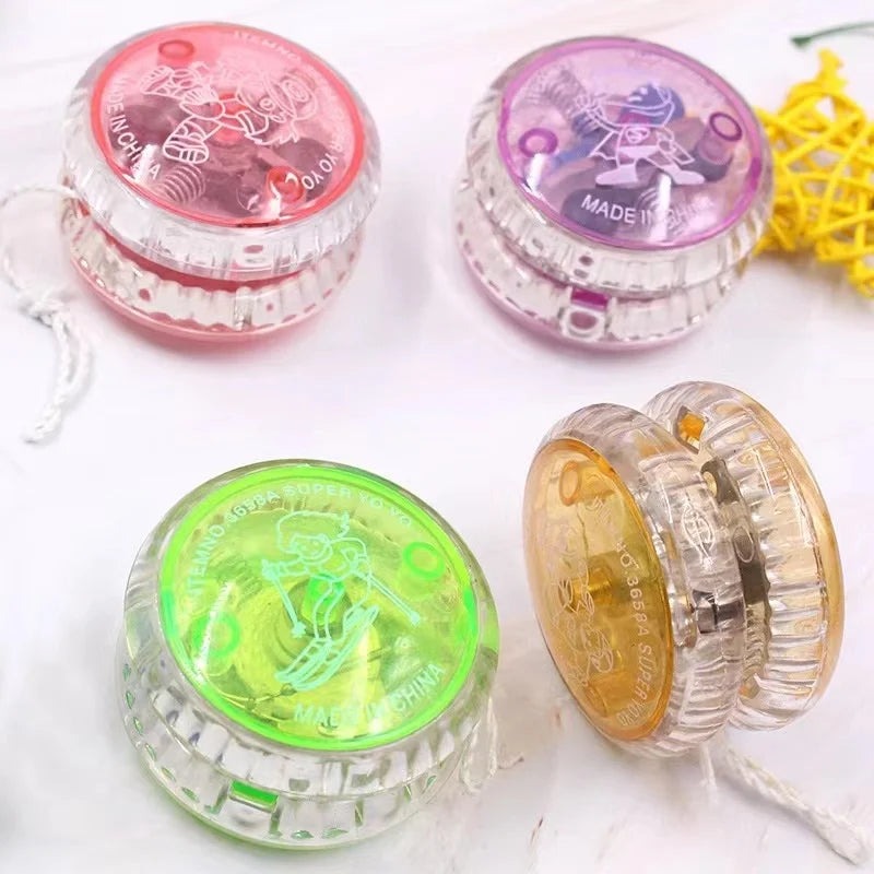 3Pcs Luminous Yo-yo Ball Pull Line for Kids Light Up the Fun Child's Playtime Children's Toys Random Color