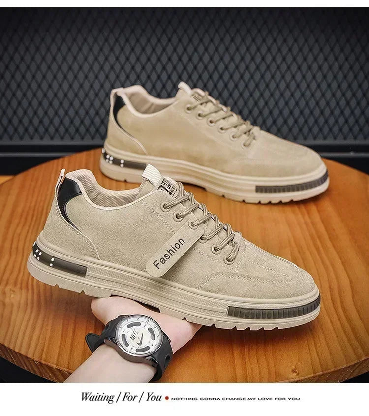 2025 Fashion Casual Shoes for Men, Breathable and Versatile with Slip-Resistant Outsole, Rubber Upper and Sports Insoles