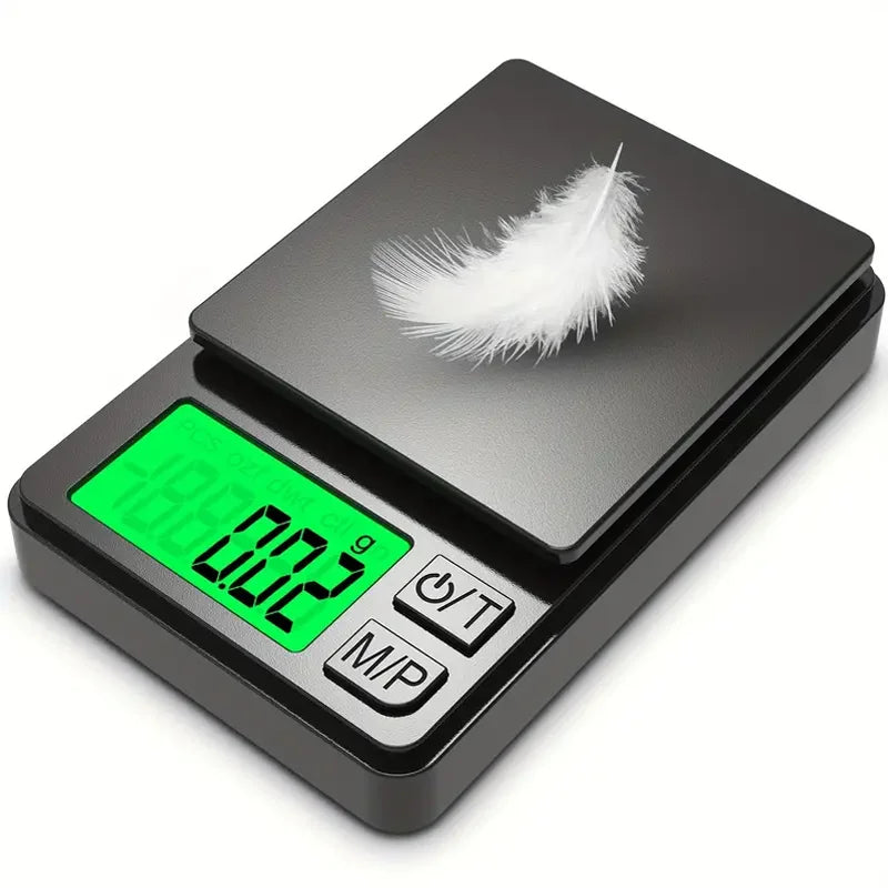 Precision Pocket Scale 1000g x0.1g Digital Gram & Jewelry Scale with Backlit LCD