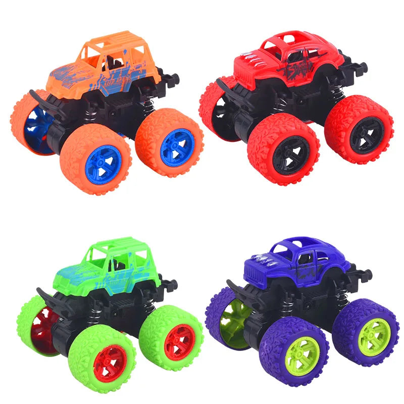 Inertial Off-Road Vehicle Toy Super Fall Resistant Climbing Car Model Car Children's Four-Wheel Drive Toy 360 Degree Rotation