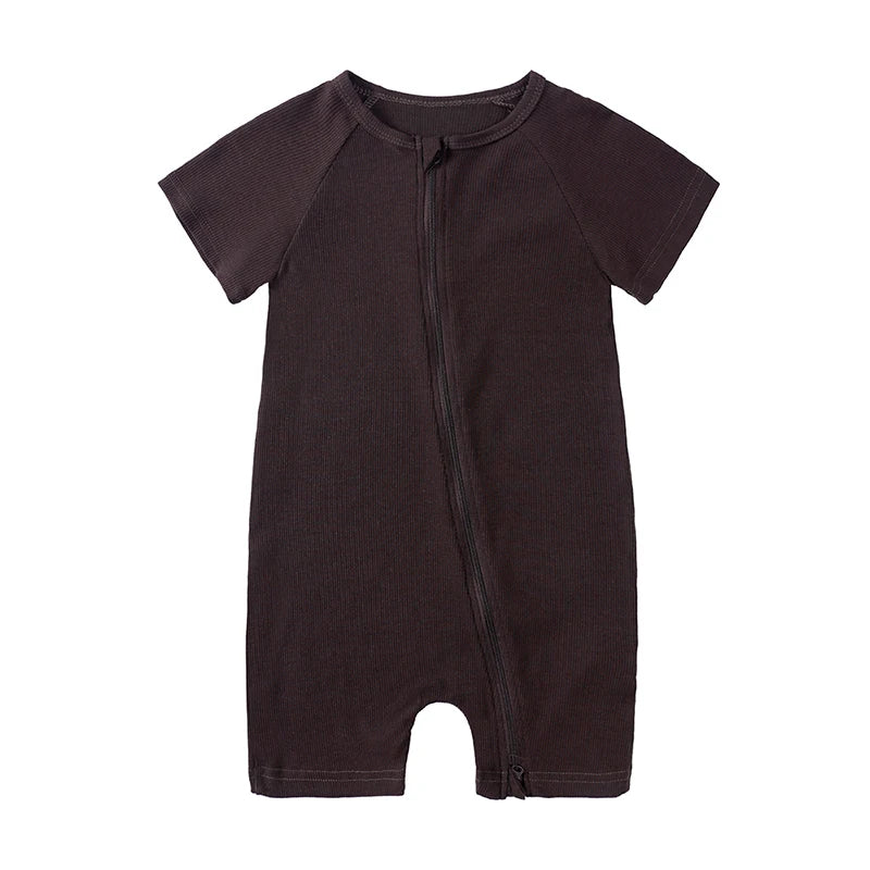 2025 Spring Newborn Baby Boy Romper Thicken Bamboo Infant Clothes Long Sleeve Ribbed Bodysuit Kid Girl Jumpsuit Sleeper Pajamas