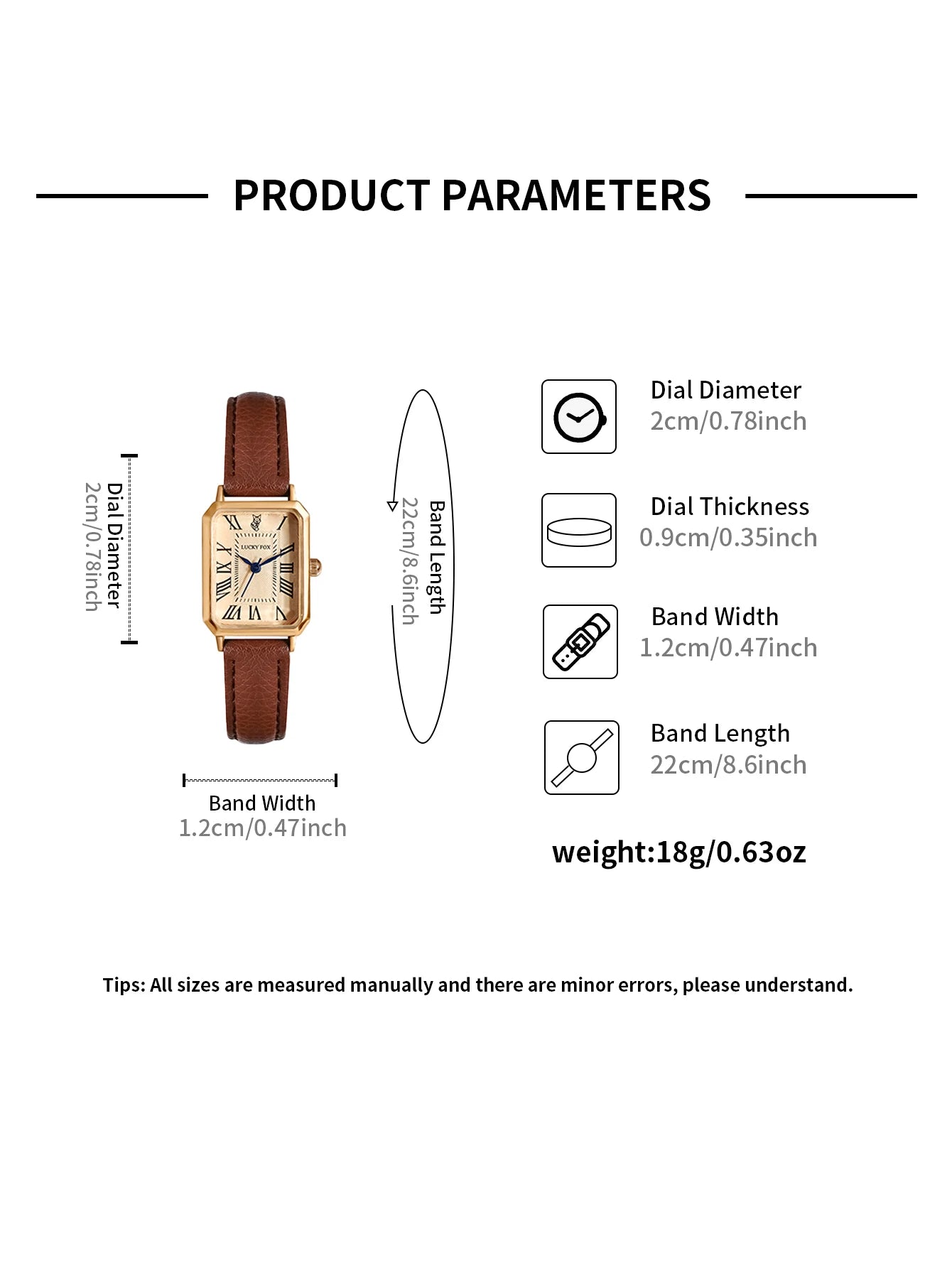 Fashion Retro Digital Dial Casual Watches Square Leather Strap Fashionable Clock Quartz Wristwatch for Women Gift