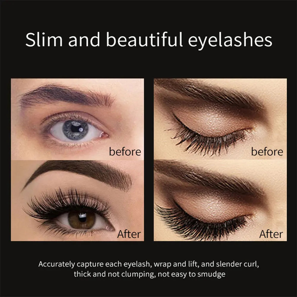 4D Brilliant Starry Sky Black  Mascara Slim, Thick, Curled, Waterproof, Long lasting, Non Staying Mascara